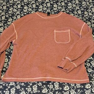 SHEIN Pink Long Sleeve Tee